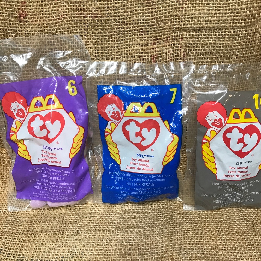 Vintage 1998 Ty‎ Teenie Beanie Babies McDonalds Happy Meal Toys  (NRFP)
